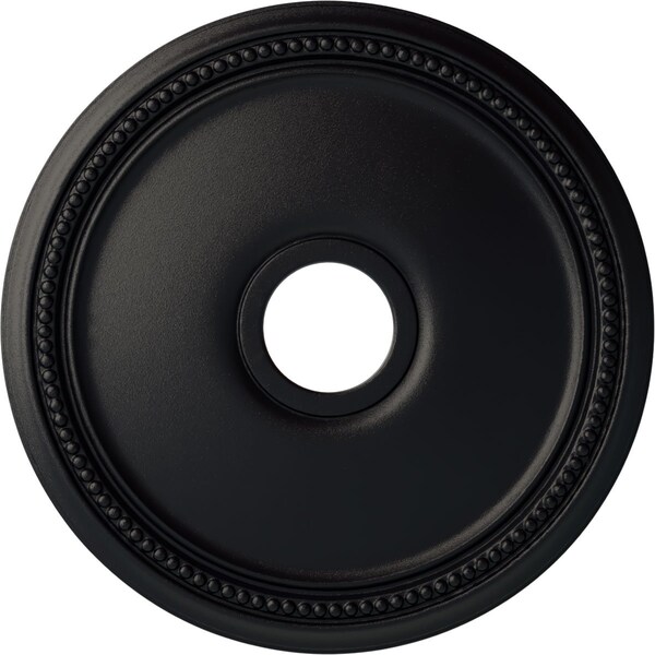 Ekena Millwork Diane Ceiling Medallion (Fits Canopies up to 5 3/8"), 18"OD x 3 5/8"ID x 1 1/8"P, Steel Gray CM18DISGS - main